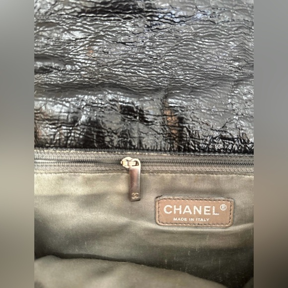Chanel authentic classic quilted aged glazed calfskin black silver - Picture 12 of 15